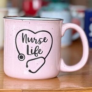 NURSE LIFE 16oz 2020 ECCOLO Speckled Ceramic Mug 🩺✨☕️